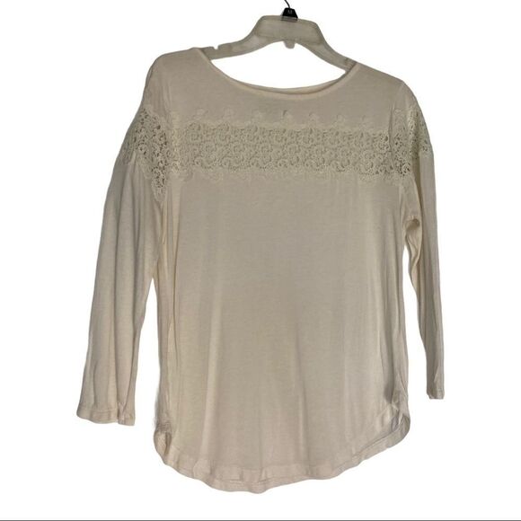 LOFT Tops - ANN TAYLOR LOFT, Women’s Top, Ivory, Medium